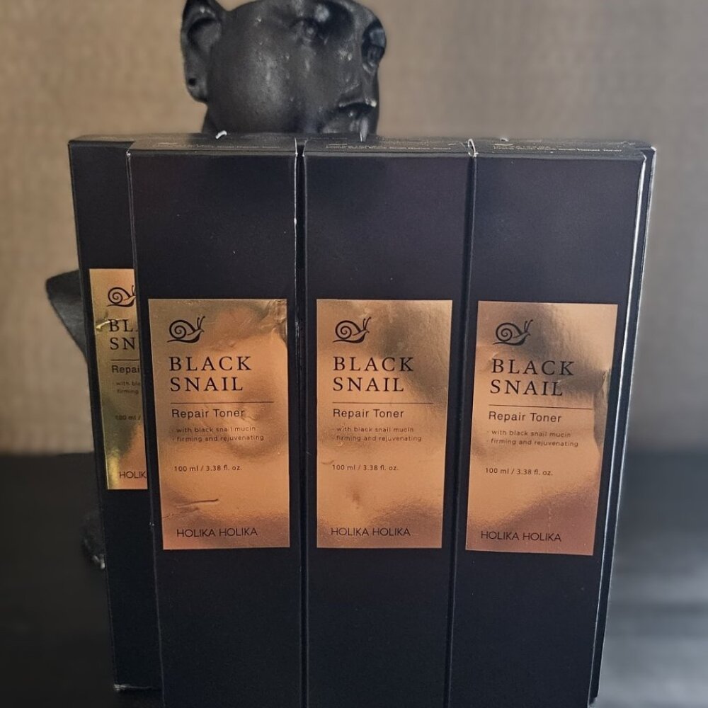 #2 Holika Holika Prime Youth Black Snail Re5XS7pair Toner 100ml/3.38 fl oz NIB …